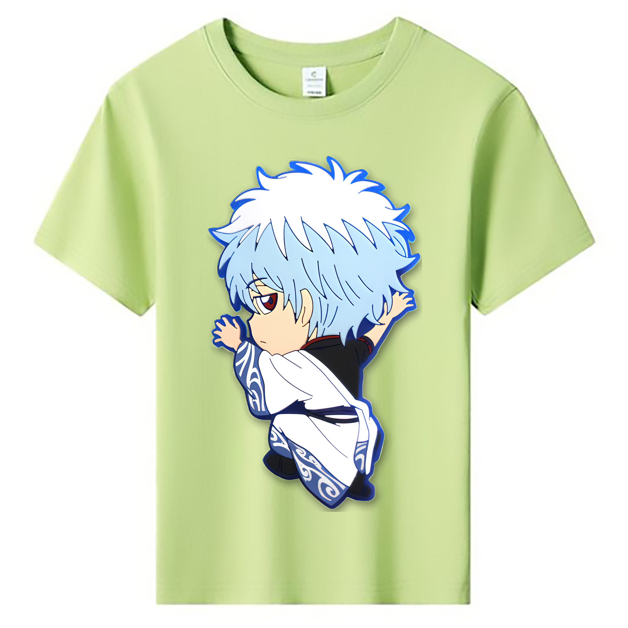 （画像用） ぎんたま 坂田銀時（さかたぎんとき） 神楽 志村新八（しむら しんぱち） GINTAMA Sakata Gintoki Kagura Shimura Shinpachi 綿100％キッズTシャツ（フロントプリント）